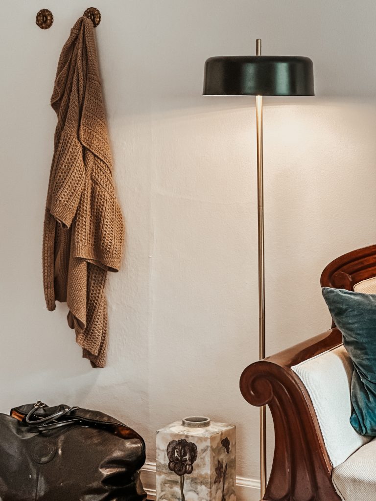 Detalje fra et værelse hos The Woodland Lodge Gisselfeld. Book direkte på www.thewoodlandlodge.dk
